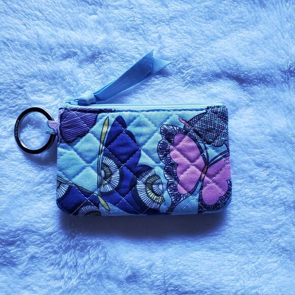 Vera Bradley Zip ID Case in Butterfly By - Picture 1 of 6